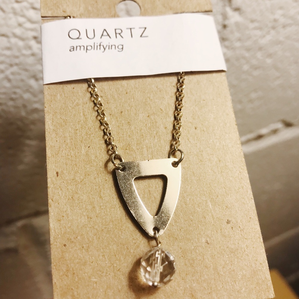 Quartz Necklace Silver